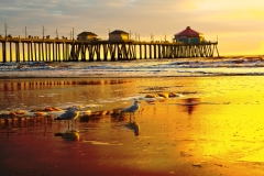 Sunset Over Huntington Beach Pier